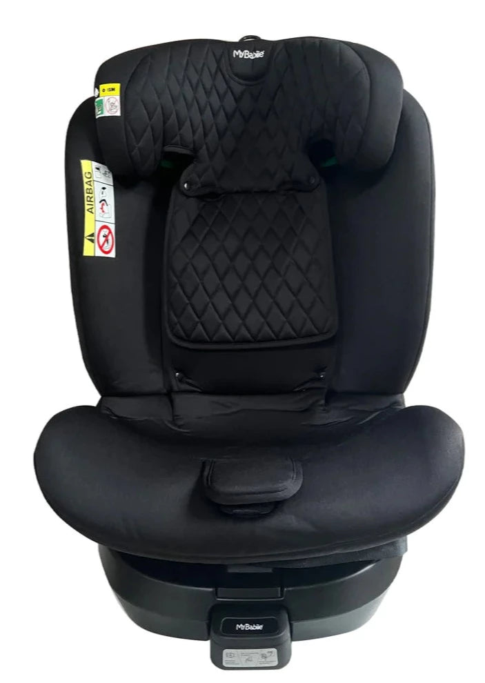 My Babiie Billie Faiers iSize Quilted Black Spin Car Seat