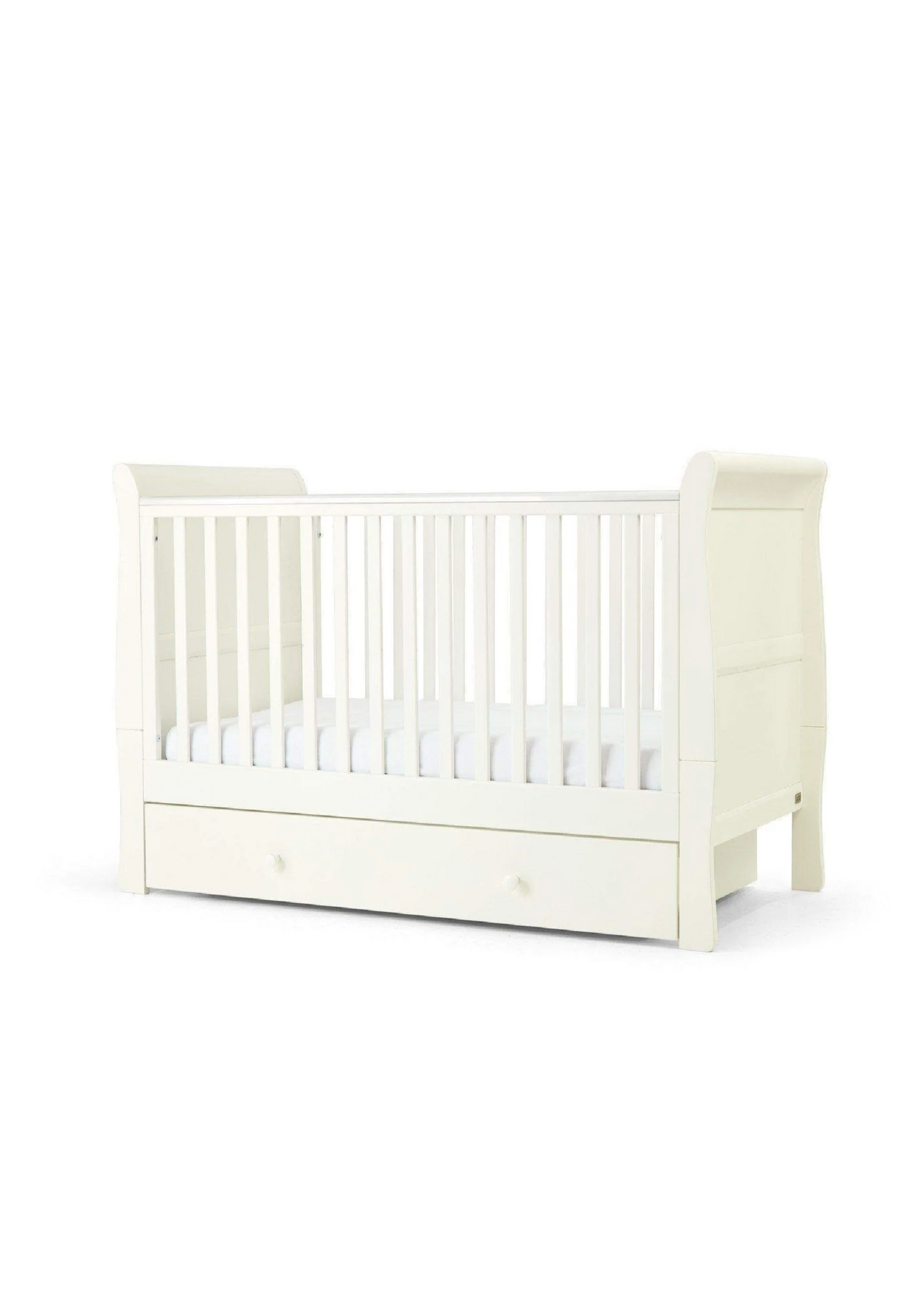 Mamas and Papas Mia Sleigh Cotbed and Under Bed Storage